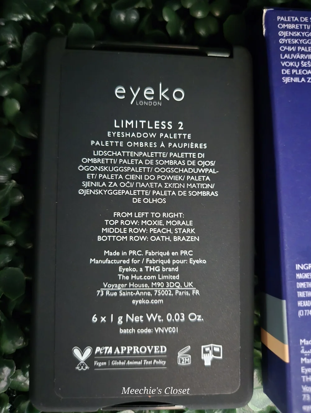 Eyeko Limitless 2 Eyeshadow Palette 6 Shades BNIB Full Size